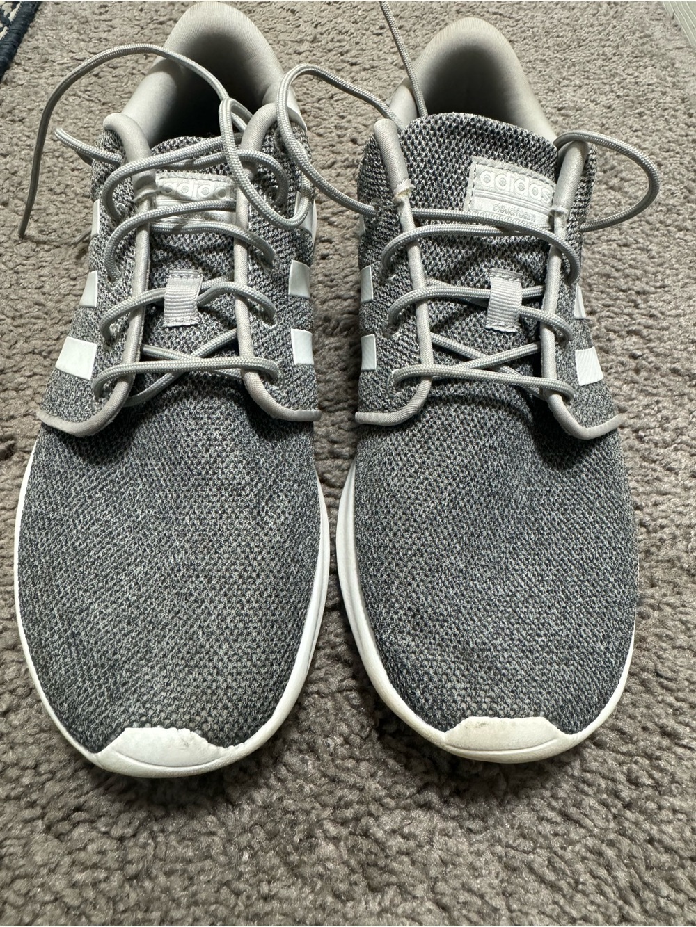 adidas Grey Knit Runner Sneakers